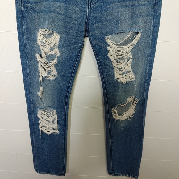 7 For All Mankind Relaxed Skinny distressed jeans 25 - Picture 4 of 14